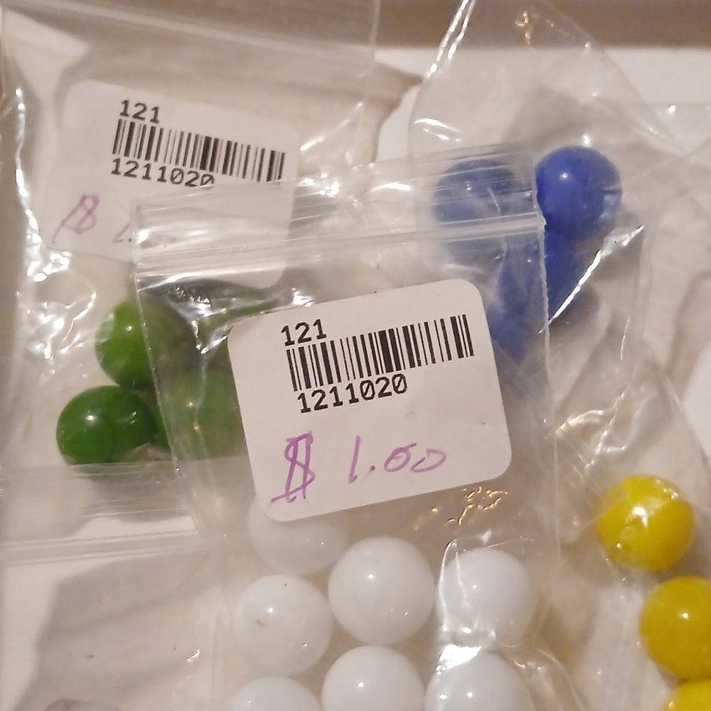Mixed Color Glass Marbles Set - Picture 3 of 3